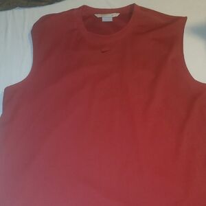 Nike Red Mesh Sleeveless Shirt